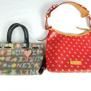 Lot of 2 Vintage Dooney & Bourke Purse Bags Tote